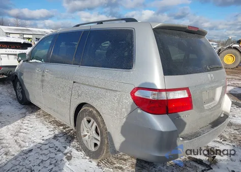 2007 Honda Odyssey Ex from USA, damaged, VIN 5FNRL38407B402927